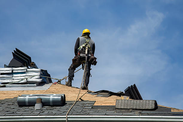 Professional Flat Roof Repair technician working in Bishop, TX